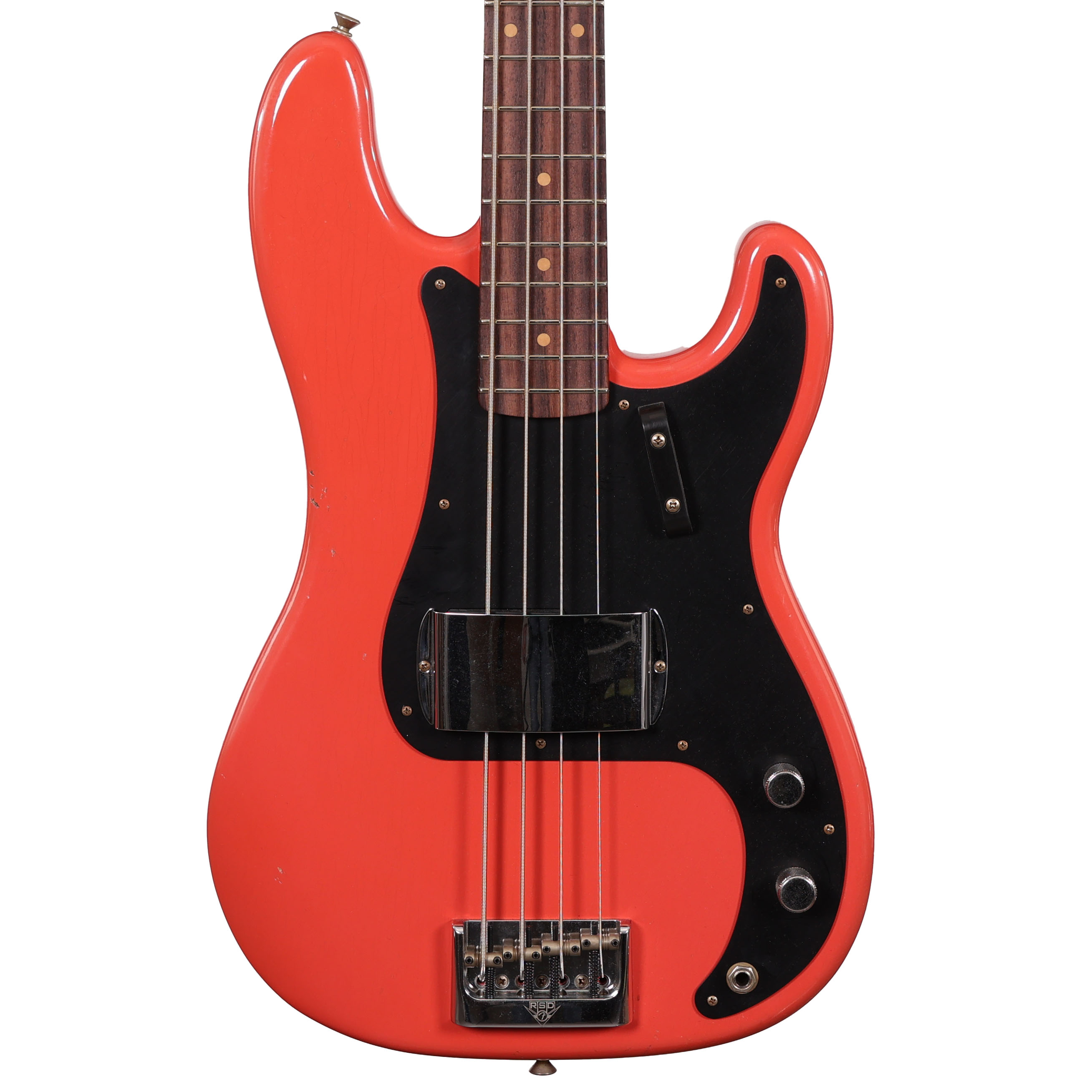 Fender Custom Shop 60's Precision Bass in Faded Aged Fiesta Red with RSD Bridge